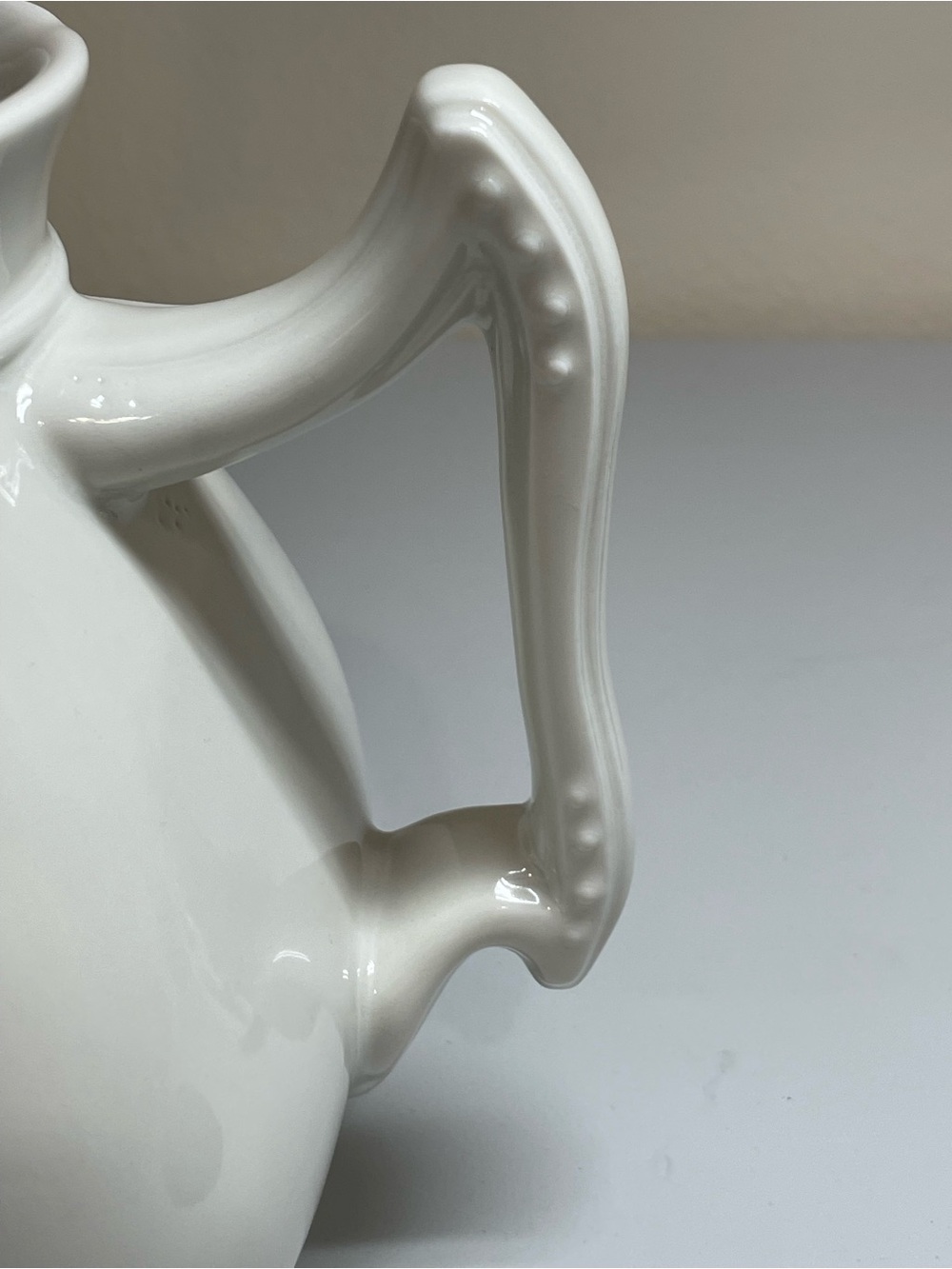Vintage 1960s Red Cliff Montcliff White Ironstone 8-Cup Teapot - PRISTINE - Picture 12 of 13